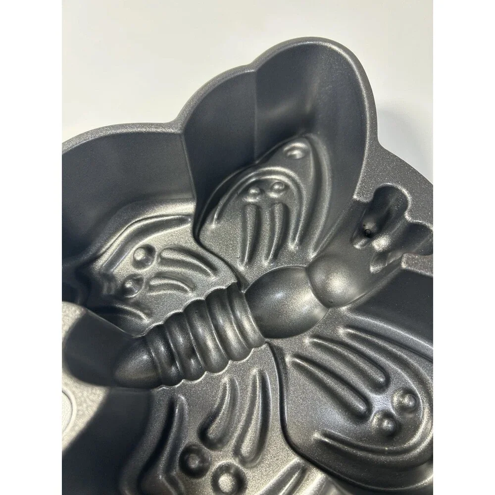 Nordic Ware Butterfly Cast Aluminum Cake Pan - 9 Cup Mold - Non-Stick Bakeware